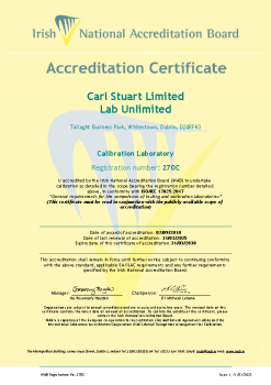Carl Stuart Ltd - 270C Cert summary image