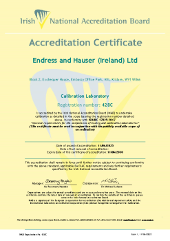 Endress + Hauser (Ireland) Ltd - 428C Cert summary image