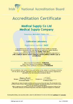 Medical Supply Co. Ltd - 262C Cert  summary image