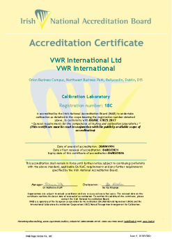 VWR International - 18C Cert summary image