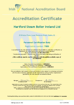 Hartford Steam Boiler Ireland Ltd 7005 Cert summary image