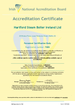Hartford Steam Boiler Ireland Ltd 7005 Cert summary image