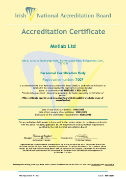 Metlab Ltd 7007 Cert summary image