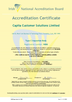 Capita Customer Solutions Limited - 9008 Cert  summary image
