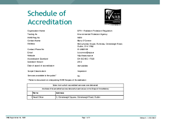 EPA – Radiation Protection Regulation - 9009 summary image