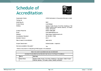 LRQA Certification & Assurance Services Limited 9027 summary image