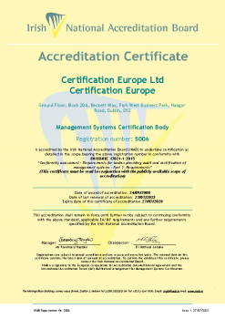 Certification Europe Ltd 5006 Cert  summary image