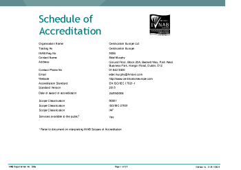 Certification Europe Ltd 5006 summary image