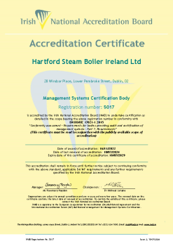 Hartford Steam Boiler Ireland Ltd - 5017 Cert summary image