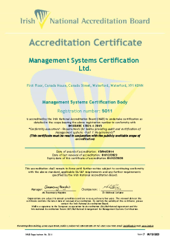 Management Systems Certification Ltd - 5011 Cert  summary image