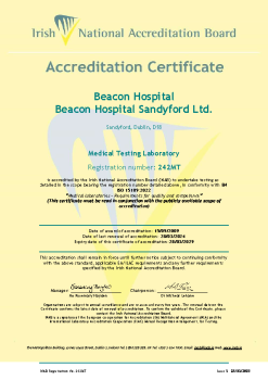 Beacon Hospital - 242MT Cert summary image