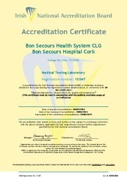 Bon Secours Health System CLG t/a Bon Secours Hospital Cork -153MT Cert  summary image