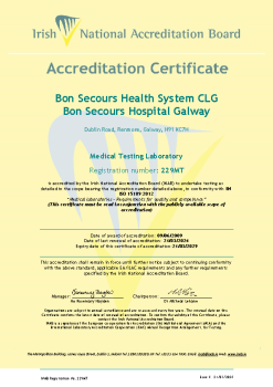 Bon Secours Health System CLG t/a Bon Secours Hospital Galway - 229MT Cert  summary image