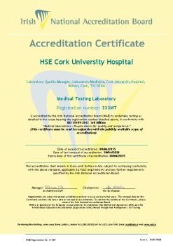HSE Cork University Hospital- 333MT Cert summary image