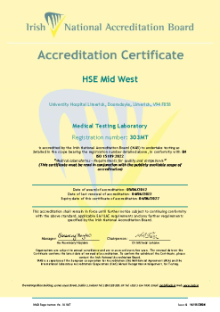 HSE Mid West - 303MT Cert summary image