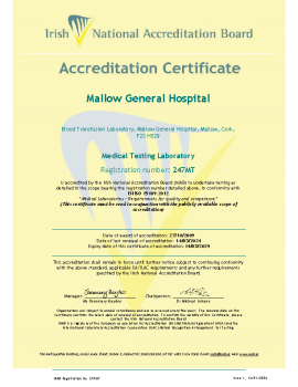 Mallow General Hospital - 247MT Cert summary image
