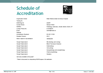 Mater Misericordiae University Hospital - 232MT summary image