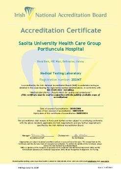 Saolta University Health Care Group Portiuncula Hospital - 202MT Cert summary image