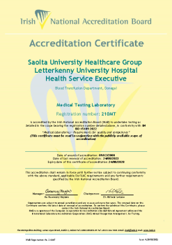 Saolta University Healthcare Group, Letterkenny University Hospital - 210MT Cert  summary image