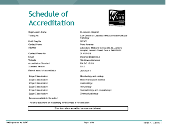 St James's Hospital t/a SJH Centre for Laboratory Medicine and Molecular Pathology - 327MT summary image