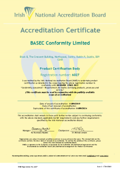 BASEC Conformity Limited 6027 Cert summary image