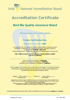 Bord Bia - 6003 Cert  summary image