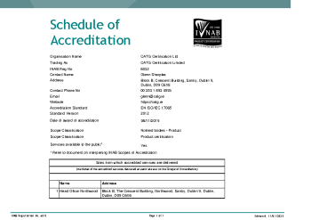CATG Certification Ltd 6032 summary image