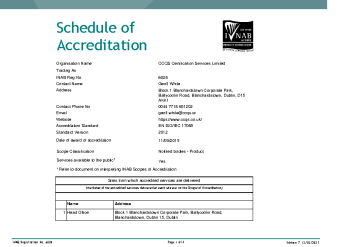 CCQS Certification Services Limited - 6028 summary image