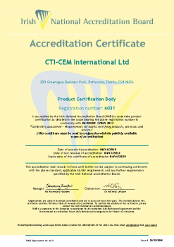 CTI-CEM International Ltd 6031 Cert summary image