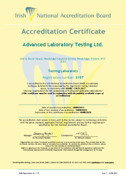 Advanced Laboratory Testing - 315T Cert summary image
