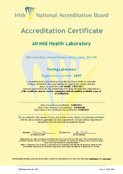 Airmid Health Group Limited - 284T Cert summary image