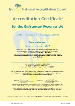 Building Environment Resources Ltd - 404T Cert summary image