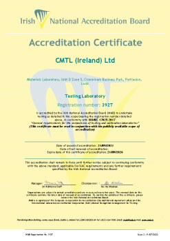 CMTL (Ireland) Ltd - 392T Cert summary image