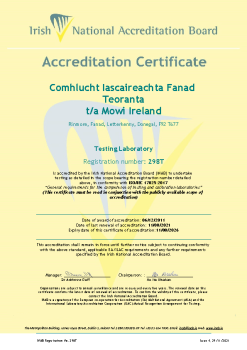 Comhlucht Iascaireachta Fanad Teoranta - 298T Cert summary image