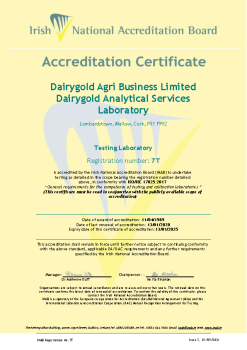 Dairygold Agri Business Limited - 7T Cert summary image