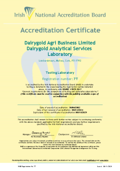 Dairygold Agri Business Limited - 7T Cert summary image