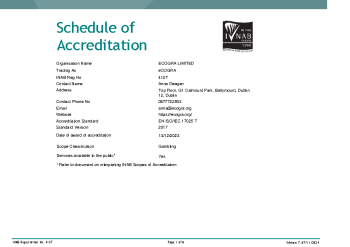 ECOGRA LIMITED - 412T summary image