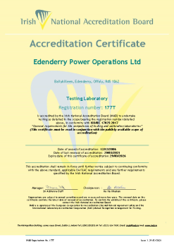 Edenderry Power Operations Ltd - 177T Cert summary image