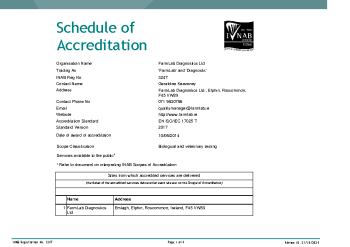 FarmLab Diagnostics Ltd t/a 'FarmLab' and 'Diagnostix' - 324T summary image