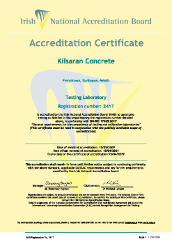 Kilsaran Concrete - 241T Cert summary image