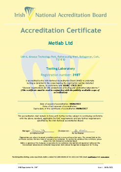 Metlab Ltd - 398T Cert summary image