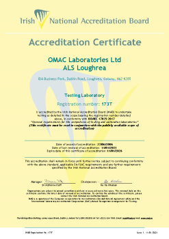 OMAC Laboratories Ltd. - 173T Cert  summary image