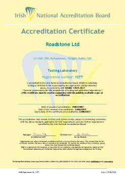 Roadstone Ltd - 127T Cert summary image