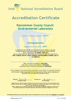 Roscommon County Council - 347T Cert summary image