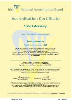 State Laboratory - 146T Cert summary image