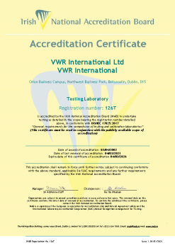 VWR International Ltd - 126T Cert summary image