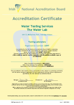 Water Testing Services - 339T Cert summary image