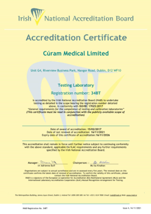 Curam Medical Ltd  348T Cert thumbnail
