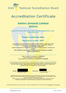 Amtivo (Ireland) Limited  6037 Cert thumbnail