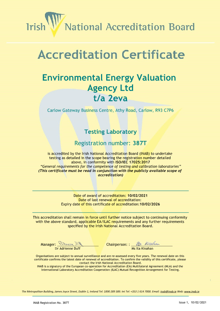 Environmental Energy Valuation Agency Ltd t/a 2eva  387T Cert thumbnail